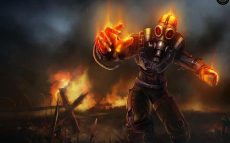 英雄联盟复仇焰魂皮肤鉴赏，火男全皮肤特效展示与对比