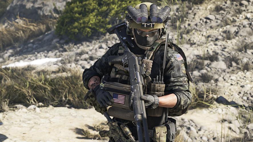 重温幽灵行动4阿尔法这部短片，当年的装备和战术太顶了！