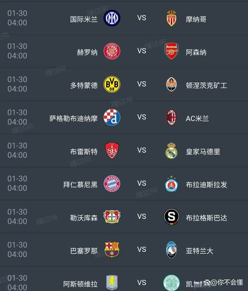 欧冠赛程2022赛程表完整版来了,球迷们快快收藏好!