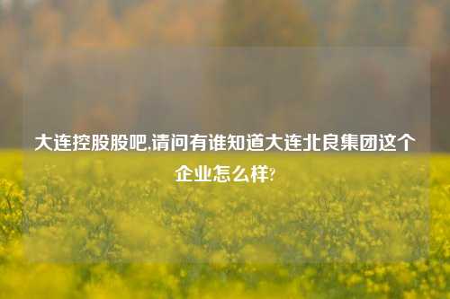 大连控股股吧,请问有谁知道大连北良集团这个企业怎么样?